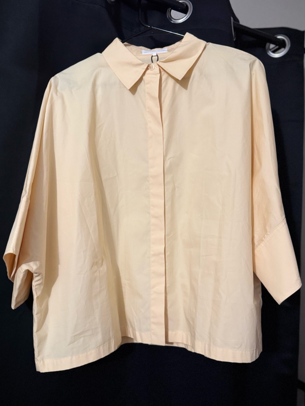 Zara Yellow Poplin Top - Picture 6 of 6